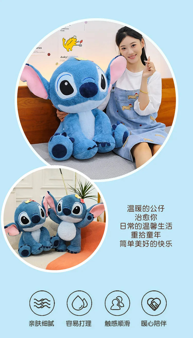 Interstellar Baby Stitch Plush Toy Cute Plush Doll Cartoon Stitch Pillow Home Decoration Children's Holiday Gift