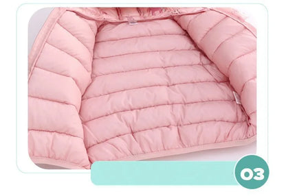 Enfants Garçons Bébé Vestes Légères à Capuche en Duvet Vêtements d'Extérieur Chauds Automne Enfants Filles Manteaux Imprimé Dinosaure Dessin Animé Vêtements Décontractés