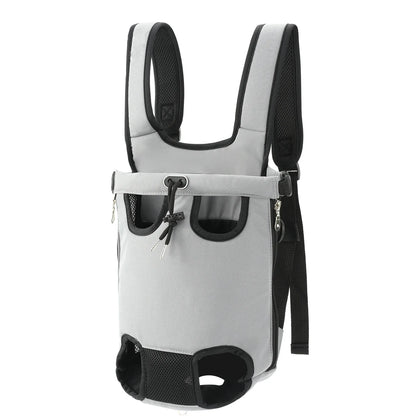 Sac à dos pour animaux de compagnie pour petits chiens et chats, sac de transport pour les voyages en plein air, bretelles réglables mains libres, matériau en denim, porte-animaux