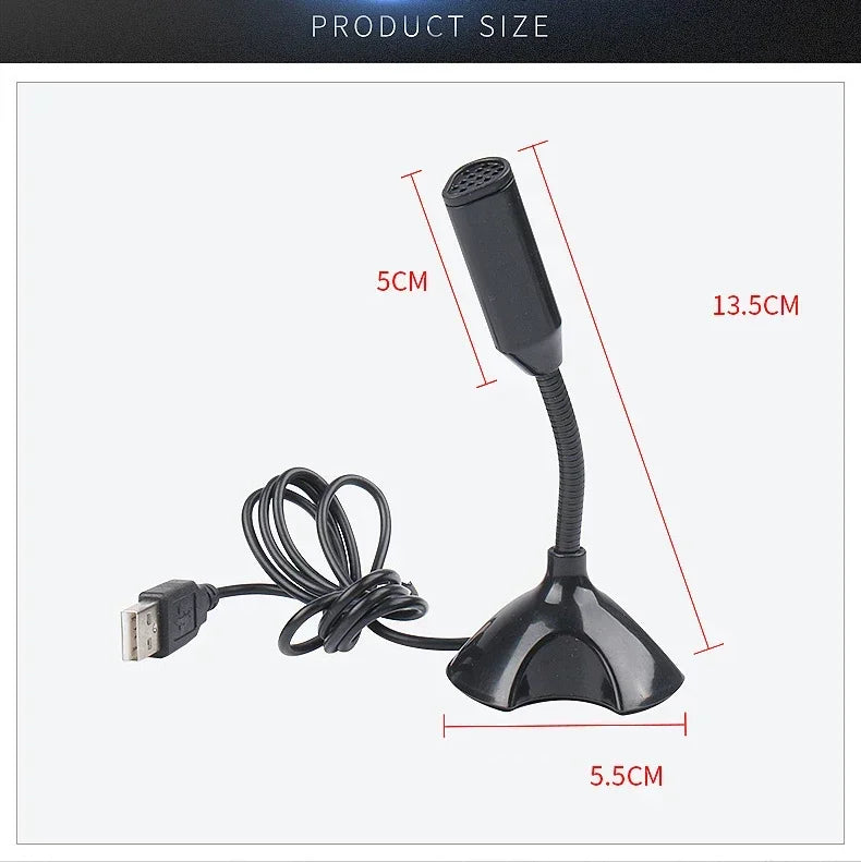 Microphone USB réglable professionnel de haute qualité pour ordinateur portable et ordinateur Studio chant jeu Streaming Mikrofon support micro