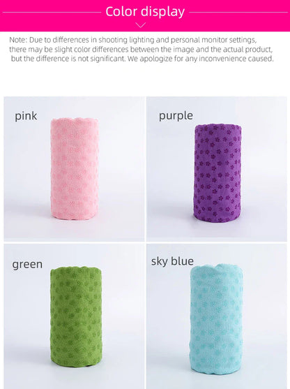 Yoga towels, hot and spicy yoga mat towels Featuring grip points to absorb sweat and prevent slipping, suitable for hot yoga, Pi