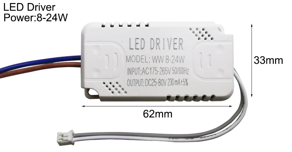 Pilote LED 230mA 8-24w 24-40w 40-60w 60-80w 80-120w 100-150w, pilote à courant Constant, unité d'alimentation, transformateur LED