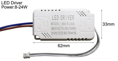Pilote LED 230mA 8-24w 24-40w 40-60w 60-80w 80-120w 100-150w, pilote à courant Constant, unité d'alimentation, transformateur LED