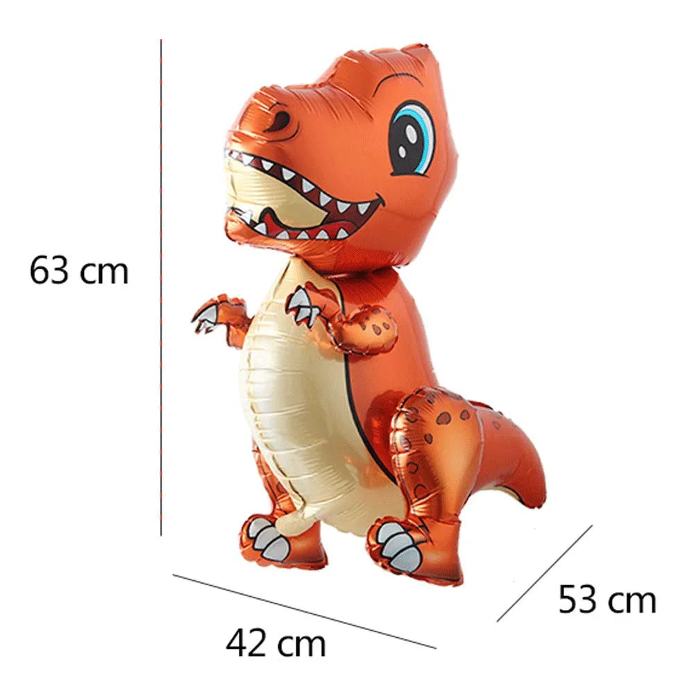 3D Self standing Dinosaur Tyrannosaurus Animal Balloons for Birthday Party Baby Shower Decoration Kit Inflatable Party Supplies