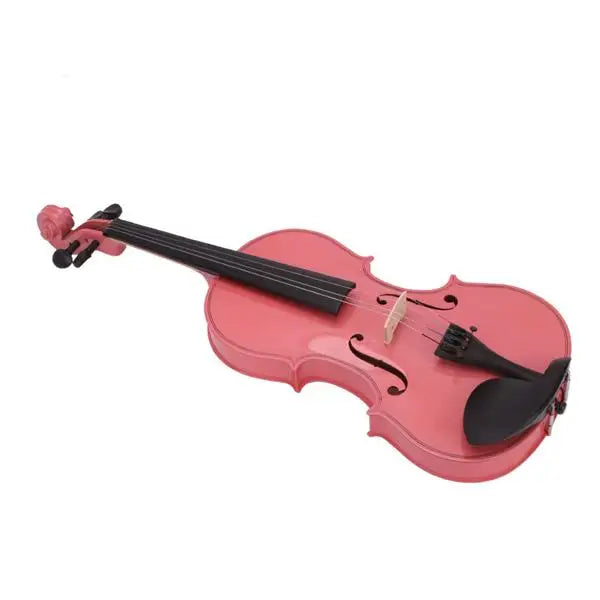 Nouveau Violon acoustique 1/4 avec étui, colophane rose