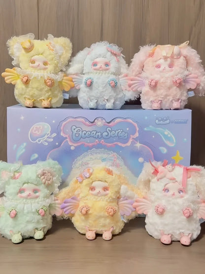 Boîte mystère Original Blind Box Loloan Ocean Series Pendentif mignon pour sac à dos Décoration de chambre Jouet Cadeau surprise d'anniversaire/de Noël