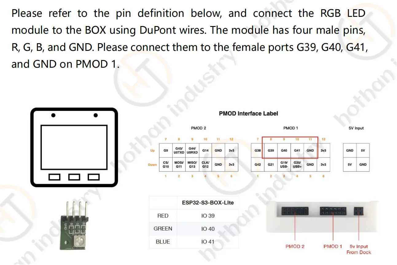 (1PC) 100% NOUVEAU ESP32-S3-BOX-3 ESP32-S3-BOX-3B AIOT Module de Kit de Développement d'Application 2.4 GHz Wi-Fi + Bluetooth 5