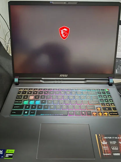 2025 MSI Vector 17 HX AI Gaming Laptop 17 Inch 2.5K QHD 240Hz IPS Screen Notebook Ultra 9-275HX 64GB 2TB RTX5080 Netbook Compute