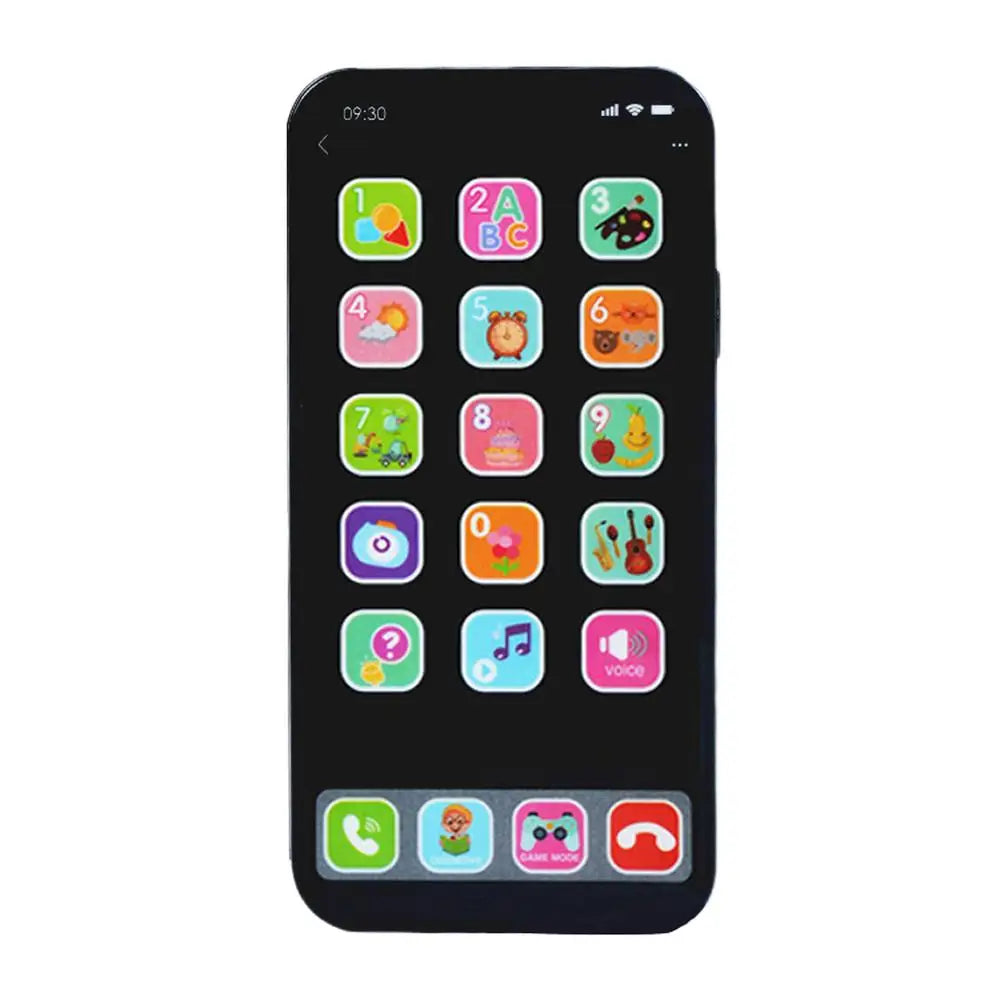 Fake Phone Kids Play House Toys Simulation Music Touch Screen Cell Phone With Light Baby Boys Girls Toys Mobile Phone Model Toys