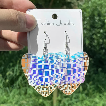 Boucles d'oreilles en acrylique faites à la main pour femmes et filles, chapeau de cow-girl occidental, bijoux de campagne à paillettes, cadeaux sympas