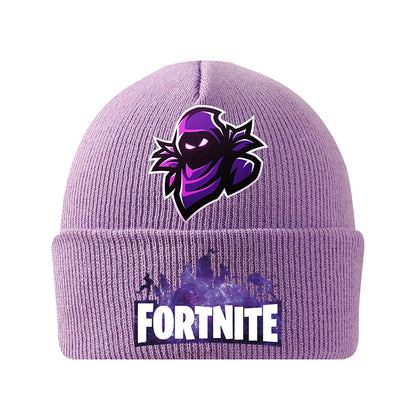 Bonnet tricoté Fortnites Chapeau de dessin animé Jeu Forteresse Nuit Casque Enfant Automne Hiver Bonnets en Laine Chapeau Anime Cadeau Anniversaire Enfant Nouveau