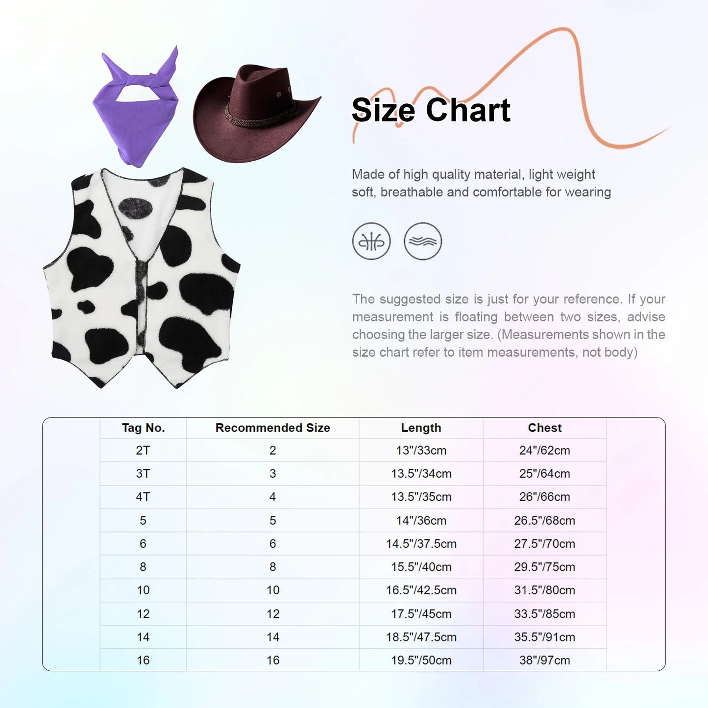 Costumes de Cowboy Western pour Enfants, Tenue de Cowboy pour Bol et Garçons, Chaps Pantalon avec Glaand Bandana Chapeau, Cowgirls fur s Up, ixd'Halloween