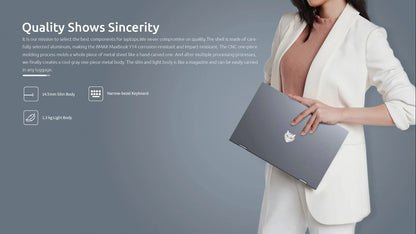 BMAX Y14 Laptop 14 inch Notebook Windows 11 16GB RAM LPDDR5 512GB SSD 1920*1080 IPS Intel N100 laptops Computer