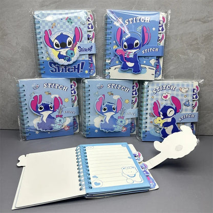 Nouveau carnet Stitch mignon dessin animé anime fournitures scolaires journal portable fournitures de bureau à la mode carnet à spirale cadeau de vacances pour enfants