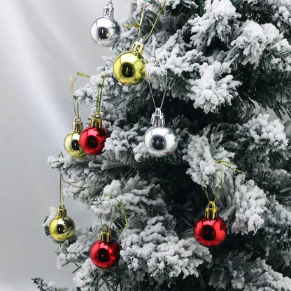 Boule de Noël Galvanisée de 3cm, 12 Pièces/Paquet, Décorations d'Arbre de Noël, Maison, ixde Vacances, Jouets Cadeaux de Nouvel An