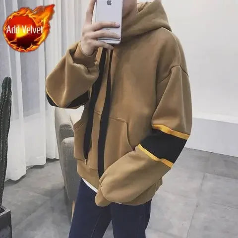 PVD-Sweat à Capuche en Coton pour Homme, Vêtement Chaud, Simple, de Luxe, de Styliste, Emo, Bon Marché, Nouveauté Automne Hiver