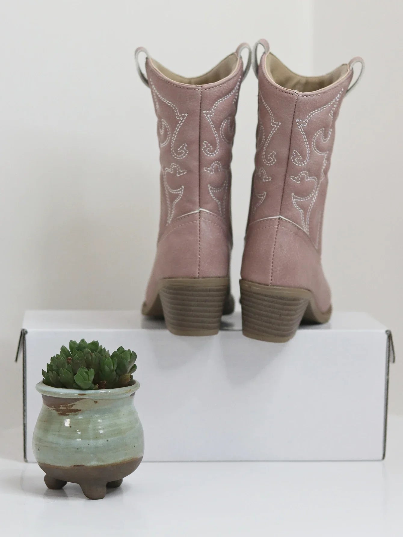 Classic Western Knee High Boots for Girls Premium Quality Slip-on Cowboy Long Booties Kids Autumn Heeled Point Botas Kids Shoes