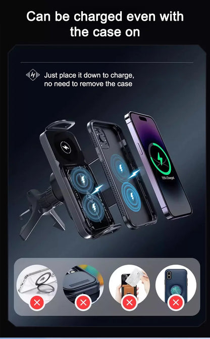 Reliable Car Mount Cell Phone Holder Durable fully motorized Silent Stable clamping Cell Phone Holder Safety Intelligent Durable