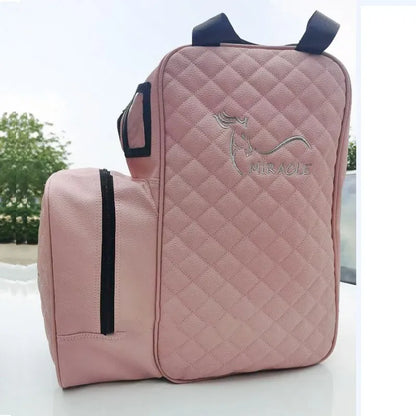 Nouveau sac d'équipement équestre professionnel Sac de transport pour bottes d'équitation Portable Durable Sac à dos en PU avec compartiment pour casque
