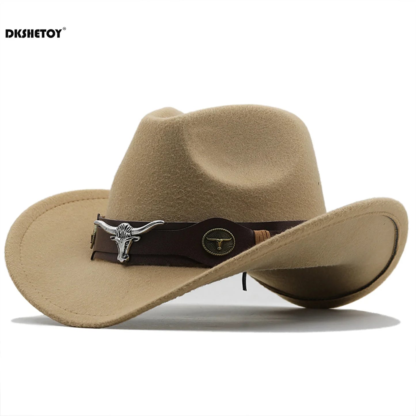 Chapeaux de Cowboy à la mode, chapeau Panama de Cowgirl à large bord avec ceinture rétro pour déguisement de fête