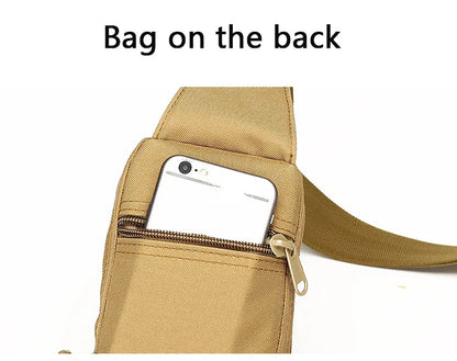Petit sac de poitrine de Camouflage antivol pour l'extérieur, sac à bandoulière de randonnée en Nylon pour chasse, pêche, Camping, Cycking
