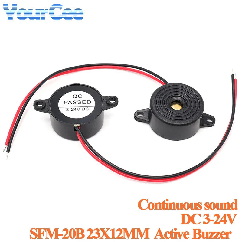 SFM-27 SHD4216 alarme sonore électronique alarme sonore continue/intermittent DC 3-24 V 12 V décibel élevé pour Arduino voiture Van