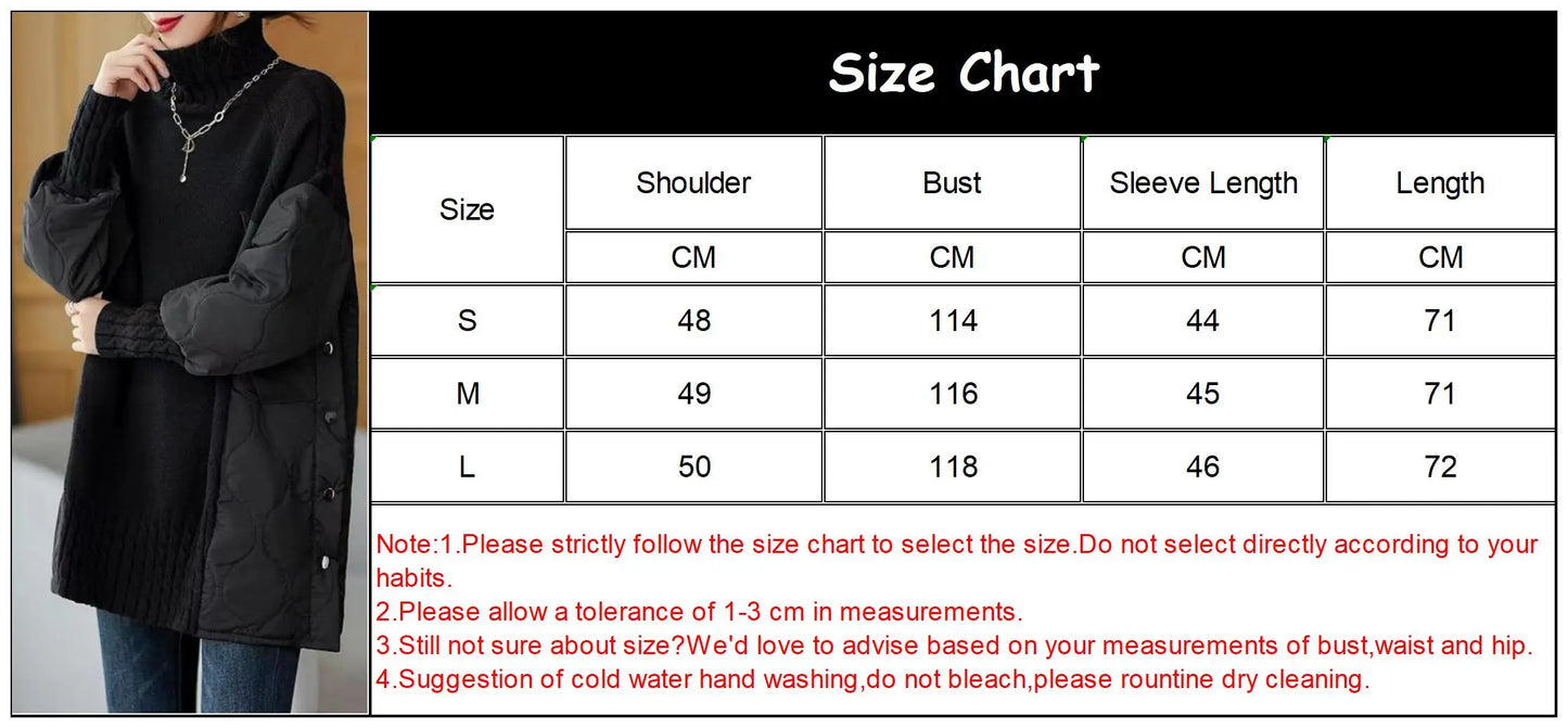 Ladies Sweater Autumn Winter New Casual Long Sleeve Turtleneck Knit Sweaters Tops Korean Fashion Loose Women's Sweater Pullovers