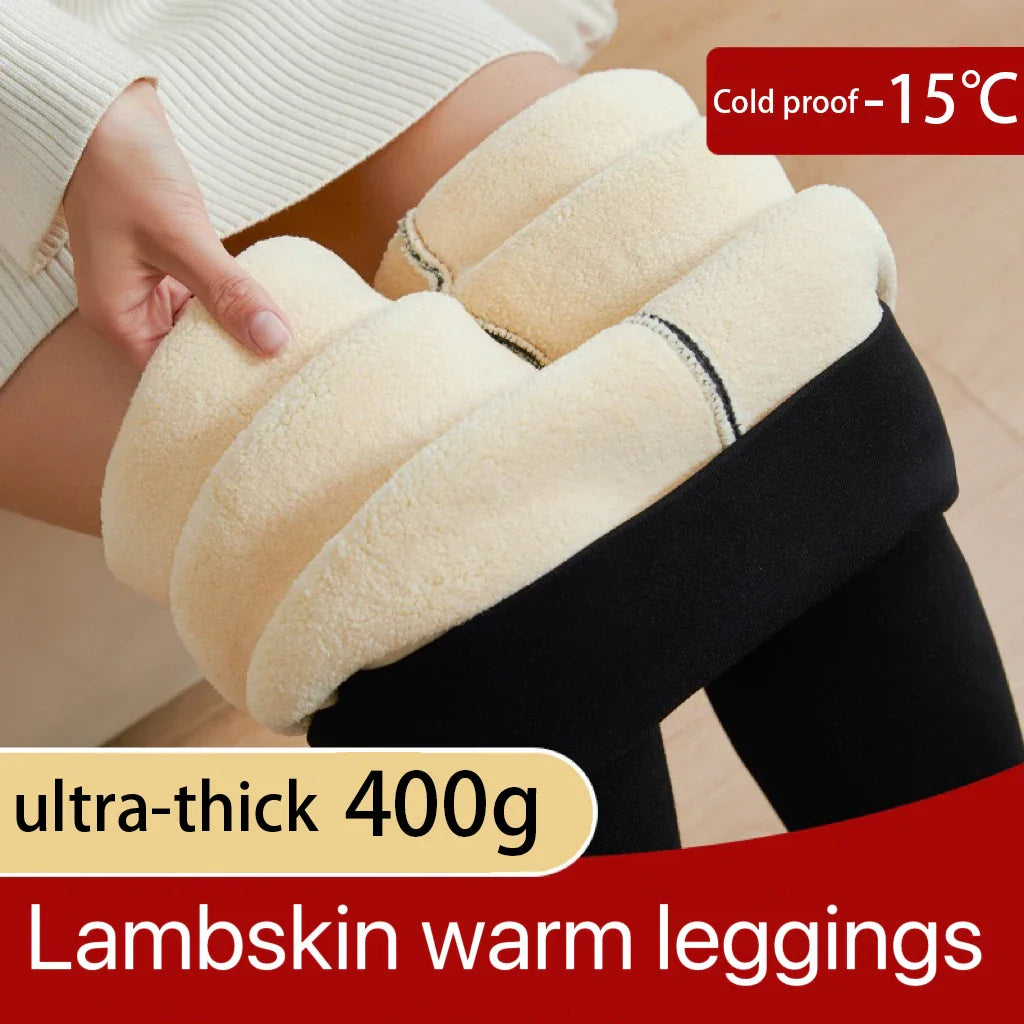 1 pièces hiver Leggings femmes coton Extra épais chaud pantalon mode thermique Legging mince noir élastique taille haute solide Leggings