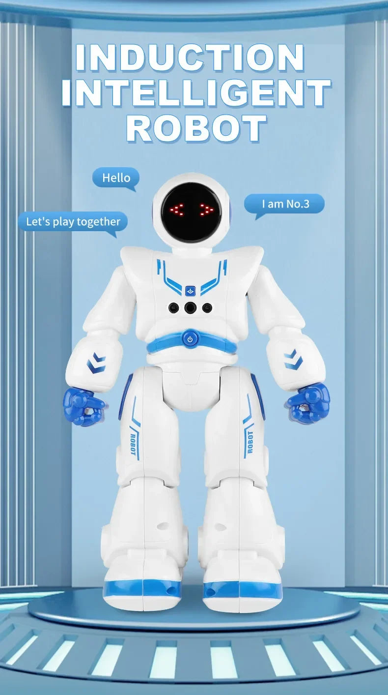 Jouet robot intelligent à détection de gestes et tactile : robot spatial télécommandé programmable