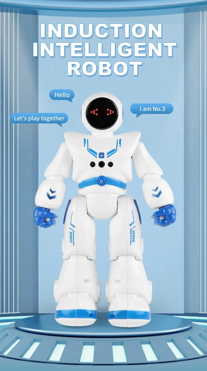 Jouet robot intelligent à détection de gestes et tactile : robot spatial télécommandé programmable
