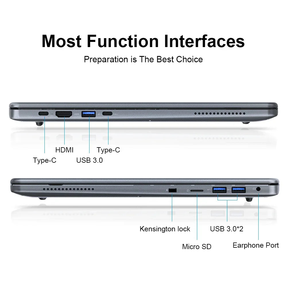 Ninkear A15 Pro Portable Laptop Windows 11 AMD Ryzen 5 7430U 16-inch 2.5K IPS 120Hz 16GB DDR4+1TB SSD WiFi6 BT5 Backlit Keyboard