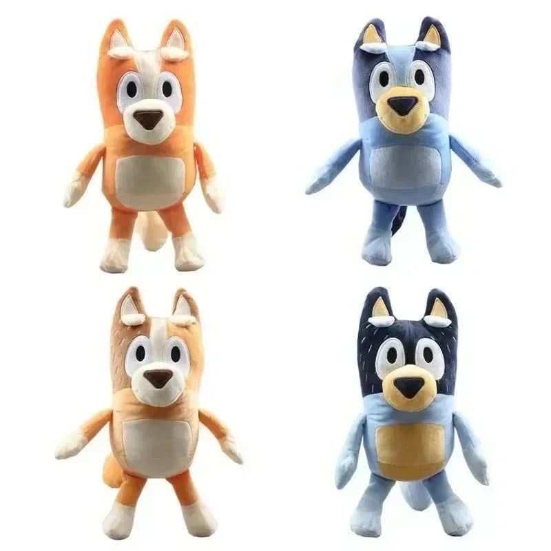 Family Stuffed Animals 17/28cm – Cartoon Dogs, Soft Plush Toys, Great for Birthdays and Christmas Gifts