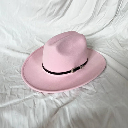 Chapeau de cowboy occidental vintage pour homme, femme, jazz, cowgirl, avec large bord en cuir, cloche, église, Sombrero Hombre