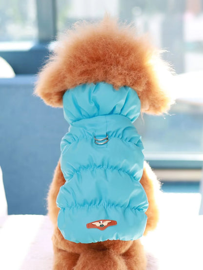 Veste pour chien pour automne/hiver, manteau pour animaux de compagnie, vêtements d'extérieur chauds épais à 3 couches, adapté aux chiens de petite à moyenne taille comme caniche, Teddy, York