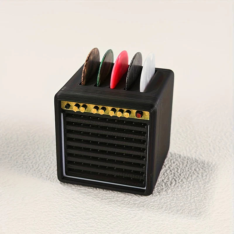 Support de plectres de guitare Portable imprimé en 3D, avec tiroir, étanche à l'eau et à la poussière, organisateur de plectres, rangement et affichage de cadeaux, 1x3D