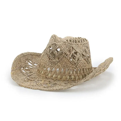 Western Wild West Sheriff Hat With Five Star Party Costume For Men Lady Jazz Cowgirl Wide Cowboy Hat Unique Star Badge Decors