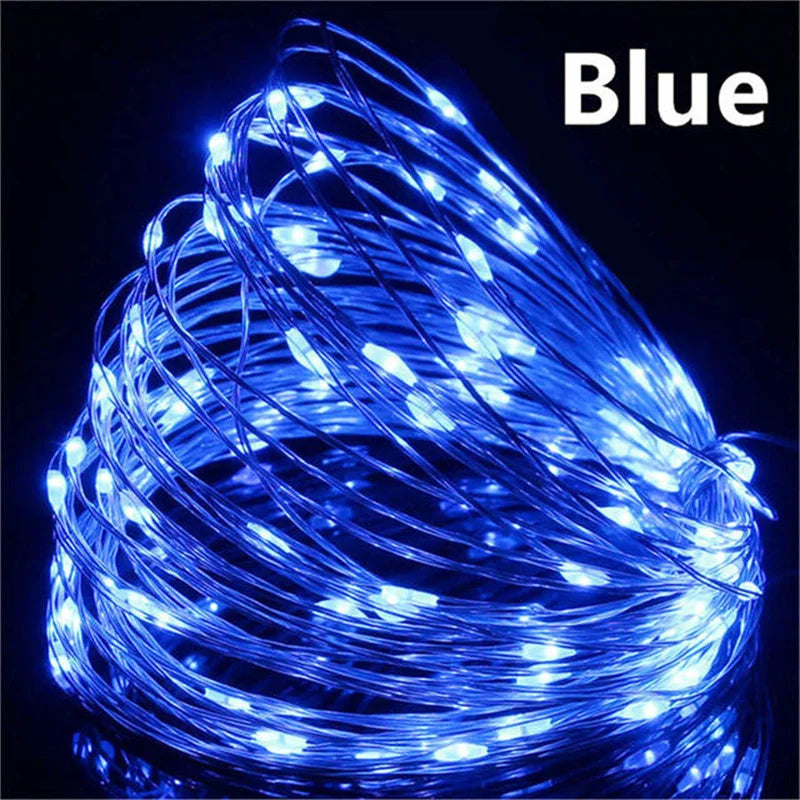 1m/2m/3m/5m/10m USB LED String Lights Garland Lamp DIY Party Wedding Christmas Tree Flasher Fairy LED Lights Home Decoration