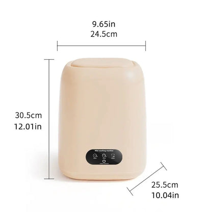 Mini Washing Machine,9L Capacity，Portable Home Dormitory Underwear Socks Elution Washer,3 Major Cleaning And Care Modes