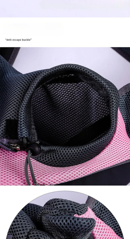 Sac à dos pour animaux de compagnie, sac de transport de voyage portable, sac à bandoulière extérieur mains libres adapté aux fournitures pour animaux de compagnie de chat et de chien