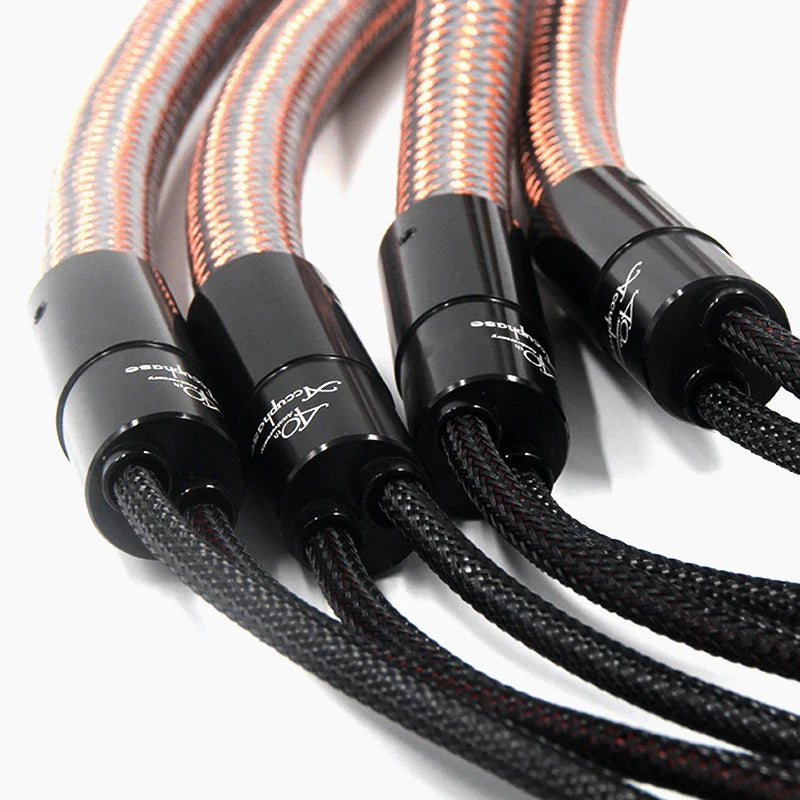 Professional OCC Speaker Lines - Accuphase Anniversary 4x4 Banana Plugs for Hi-Res Systems