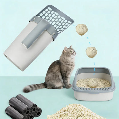 Pelle à litière pour chat, fournitures de remplacement, outil de nettoyage réutilisable pour animaux de compagnie, nettoyeur de déchets de toilettes pour chat, bac à litière spécial