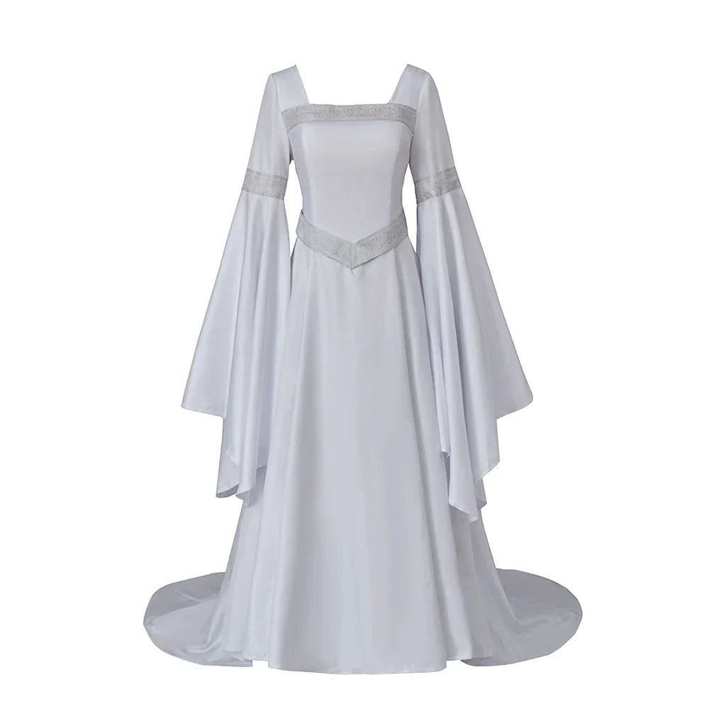 Galadriel Cosplay Costume Dress Elf Queen Outfits Halloween Carnival Suit Party Clothes For Women Role Play Ball Gown