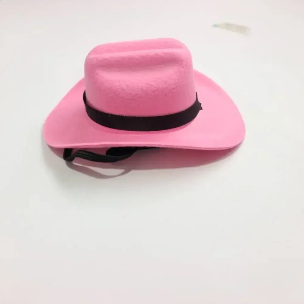 Cute hat、1pc Outdoor Adjustable Pet Dog Hat Summer Pet Accessories Dogs Cat Caps Photo Prop Dog Cat Cowboy Hats