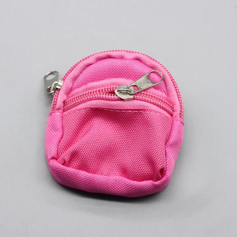 Labubu Doll Canvas Backpack Simulation Pet Bag for 15/17cm Dolls Cute Doll Accessories