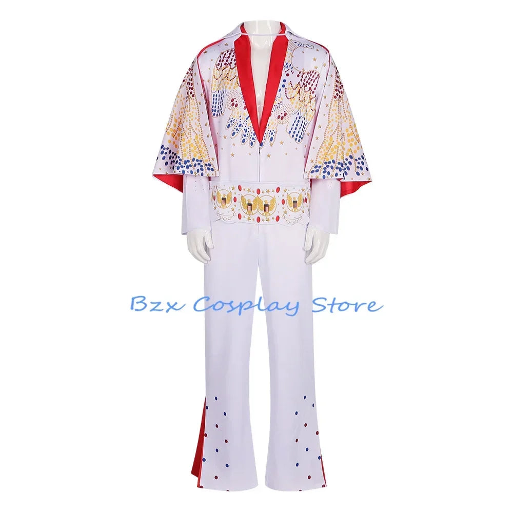 Costume de cosplay Le Roi pour homme, uniforme de rocker, tenue de carnaval, d'Halloween