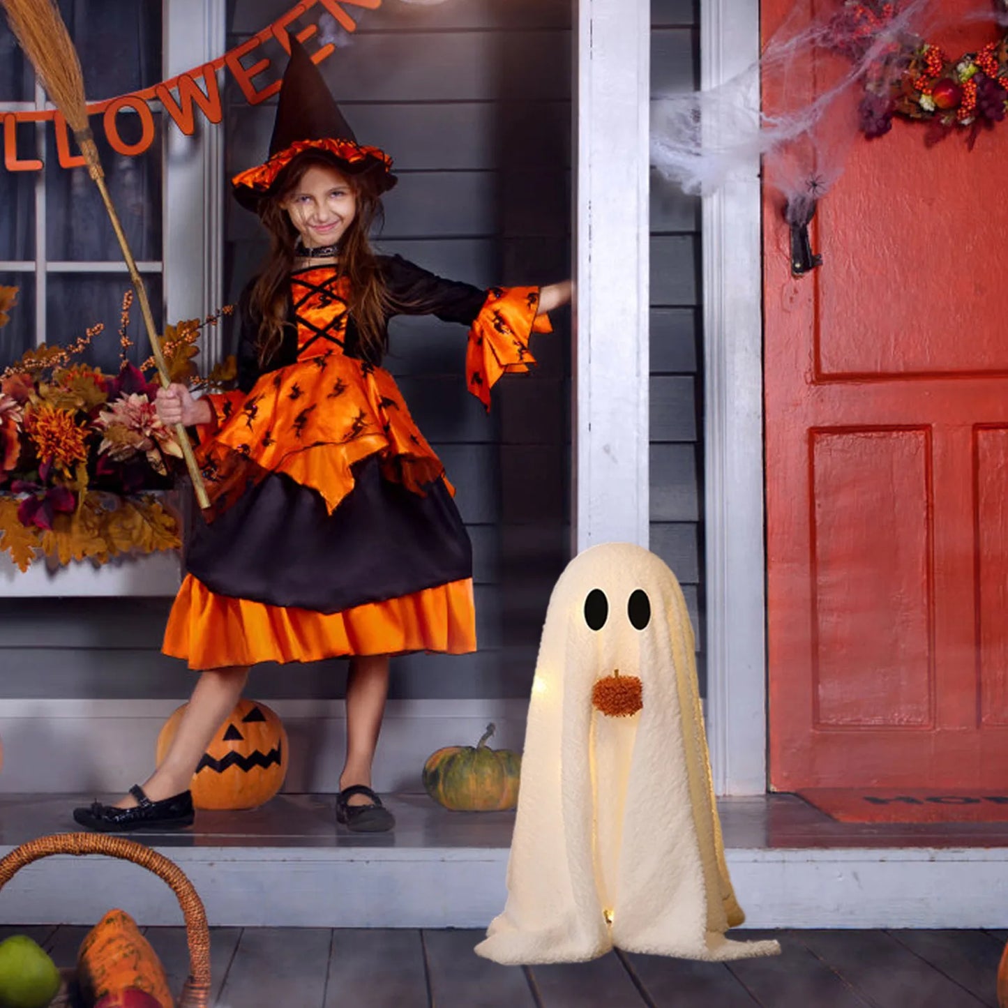 Halloween Decorations Glowing Halloween Decorations Indoor Cute Tabletop Decorations For Party Home Kitchen And Fireplace