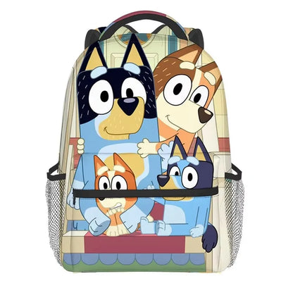 2024 New Bluey Animation Peripheral Children'S Outdoor Storage Bag Printed Backpack School Student Large Capacity Travel Bag