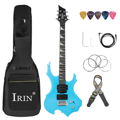 IRIN 6 cordes guitare électrique 24 frettes corps d'érable guitare électrique Guitarra avec sangle de sac pièces et accessoires de guitare nécessaires
