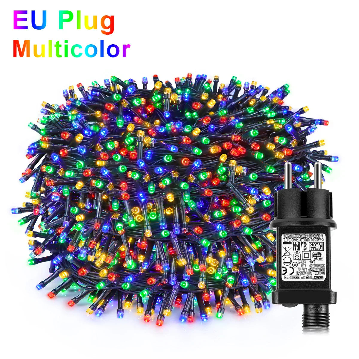 Energy Saving LED Outdoor Garden String Lights 10M 20M 30M 50M 100M Solar/EU/US Plug Charging LED Christmas Lawn Luminous Lamp