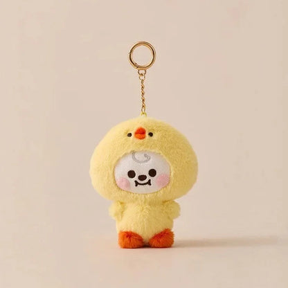 Baby Animal Series Bt21 Cooky Shooky Plush Doll Keychain Pendant Cute Koya Toy Girls Bag Packaging Decoration Collection Gift
